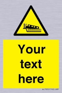 Custom warning grounding narrow boat on lock cill